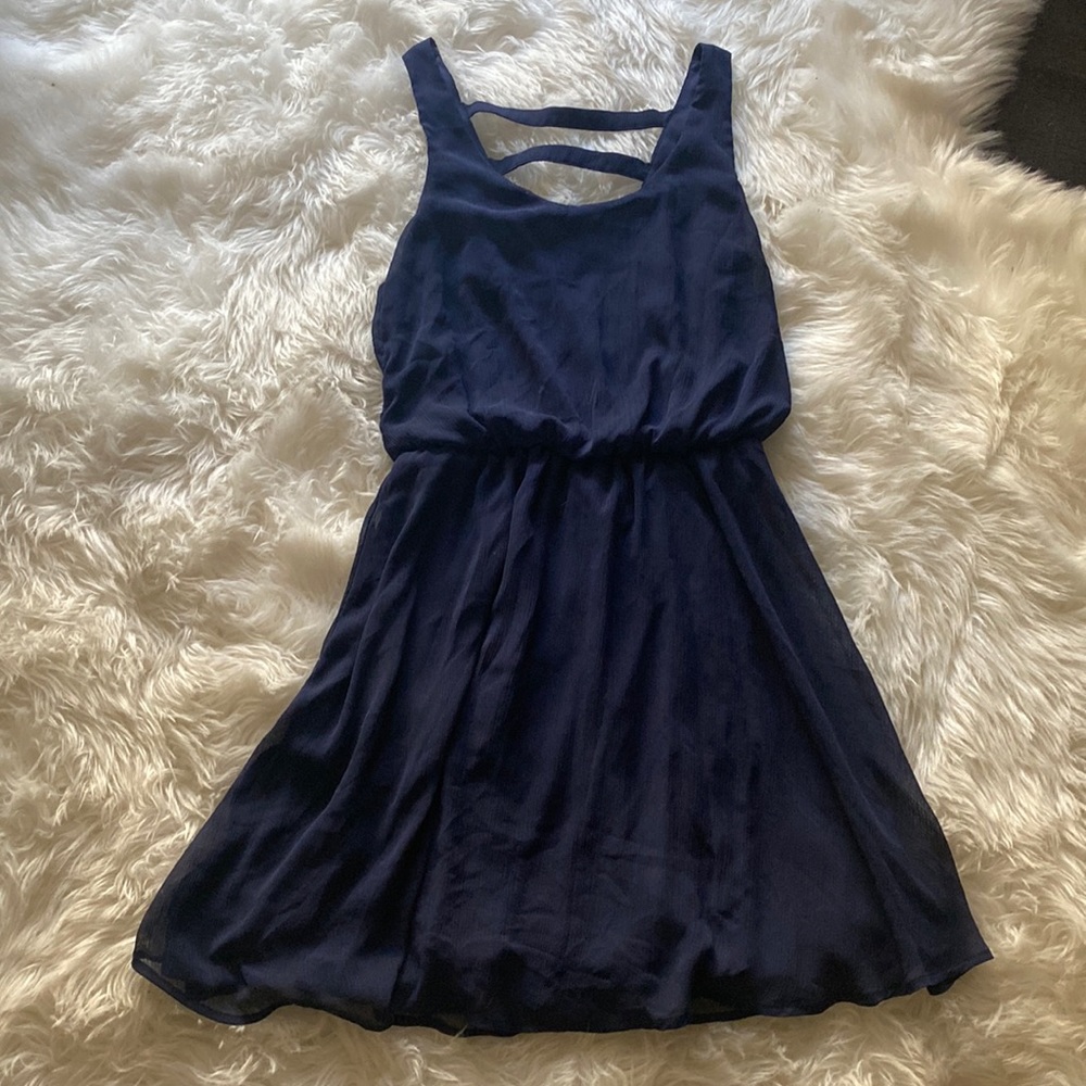 Navy blue sundress